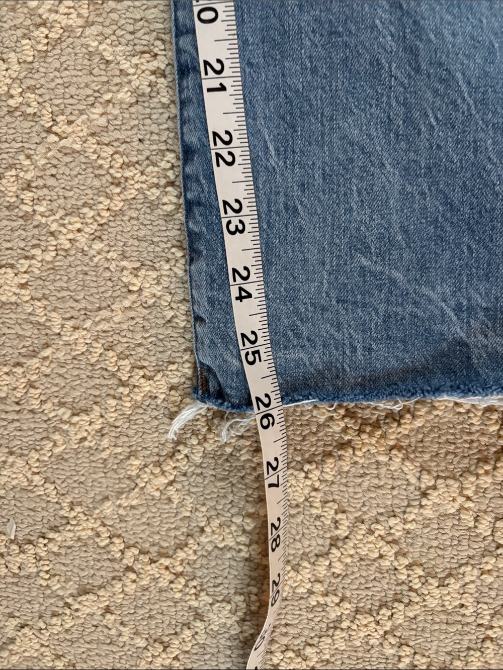 J. Crew Factory Light Blue Wide-Leg Jeans with Raw Hem - Picture 8 of 11